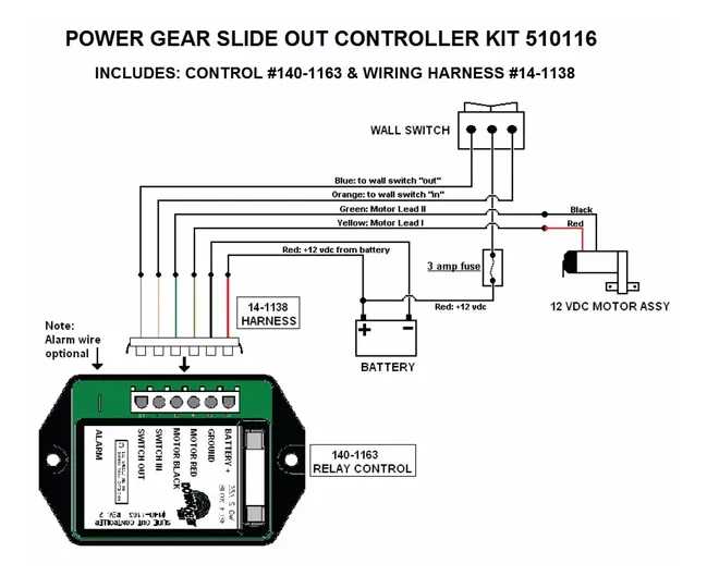 power gear slide out parts diagram