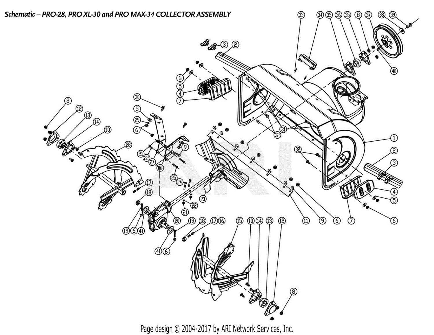 power smart snow blower parts diagram