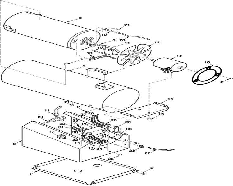 propane heater parts diagram