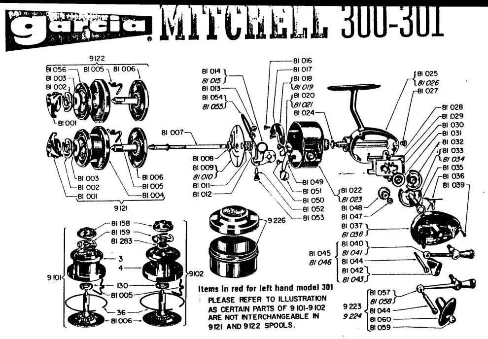 quantum reel parts diagram