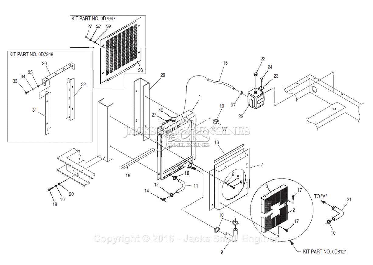 radiator parts diagram