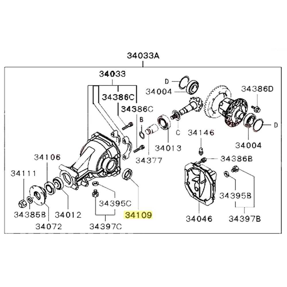 rear axle parts diagram