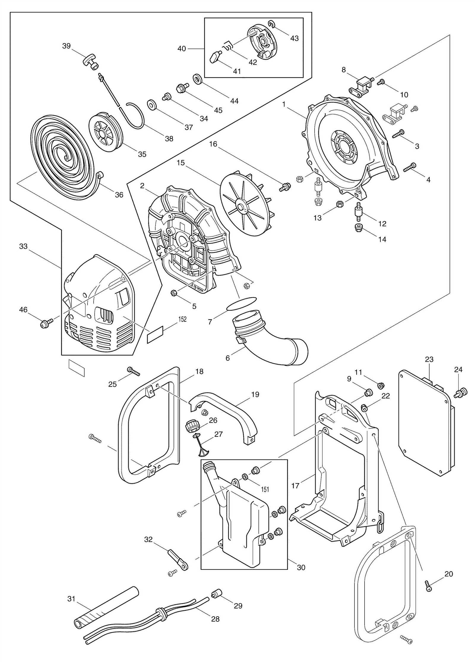 redmax blower parts diagram