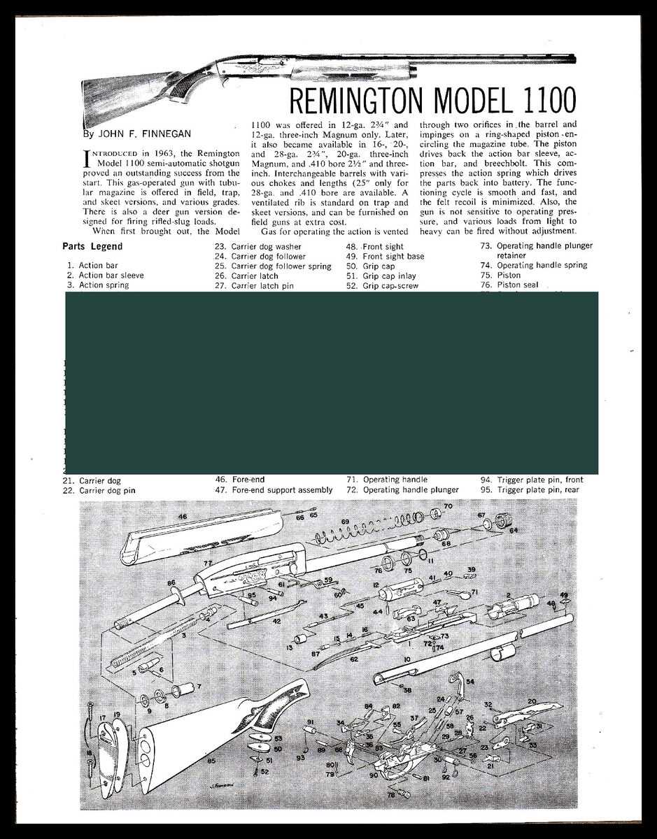 remington 1187 parts diagram