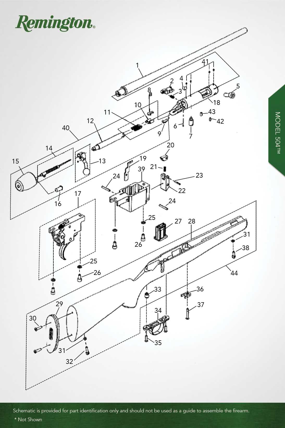 remington model 12 parts diagram