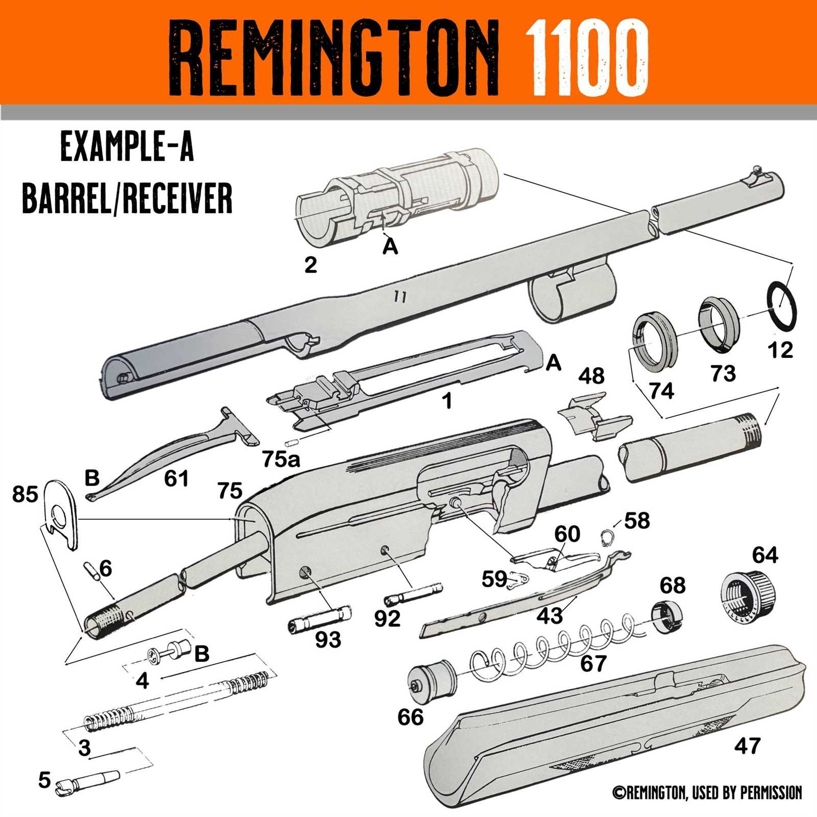 remington sportsman 48 parts diagram