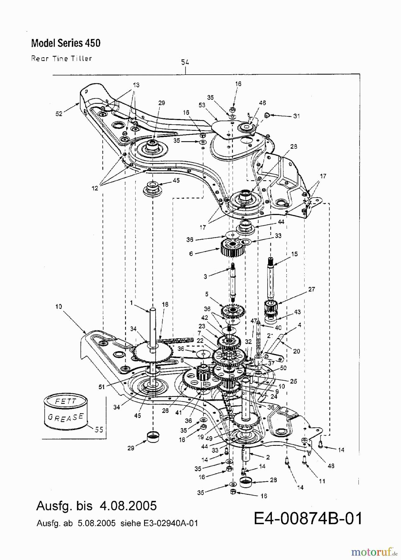 rototiller mtd tiller parts diagram