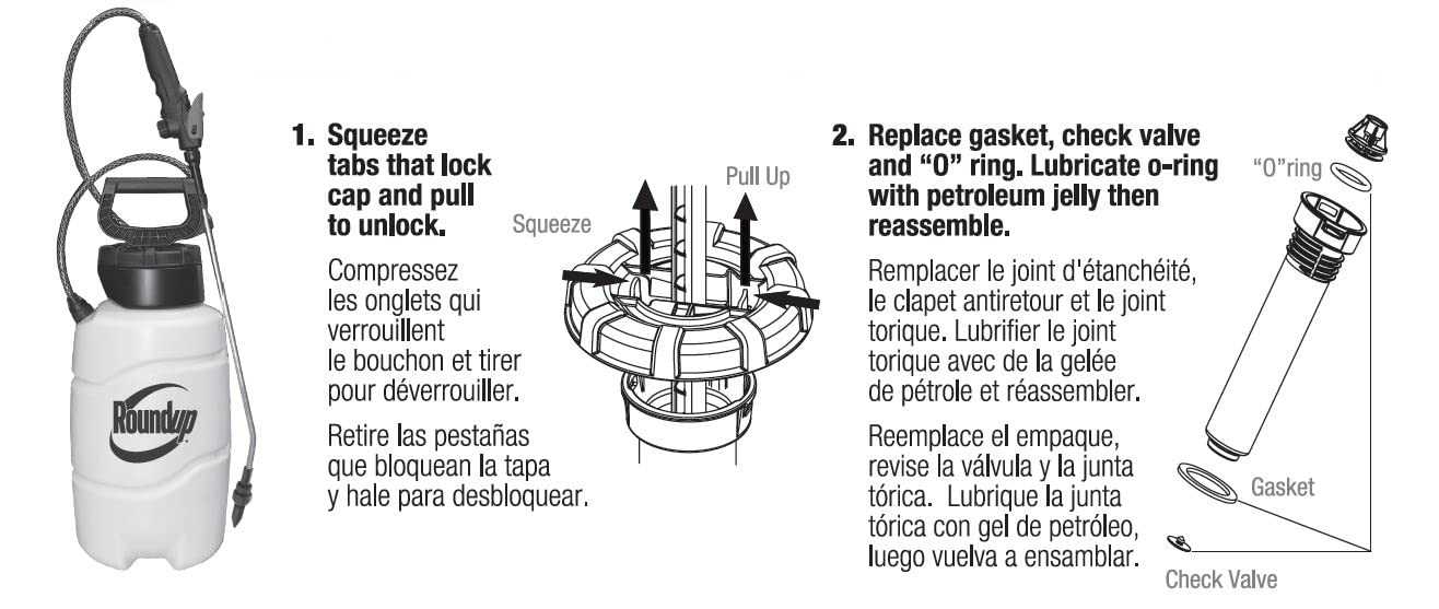 roundup backpack sprayer parts diagram