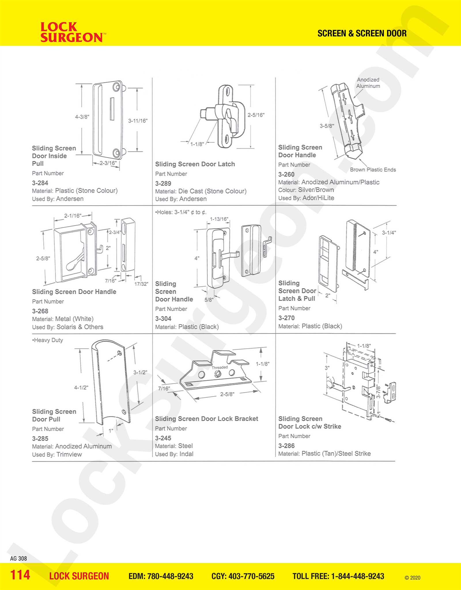 rv screen door parts diagram