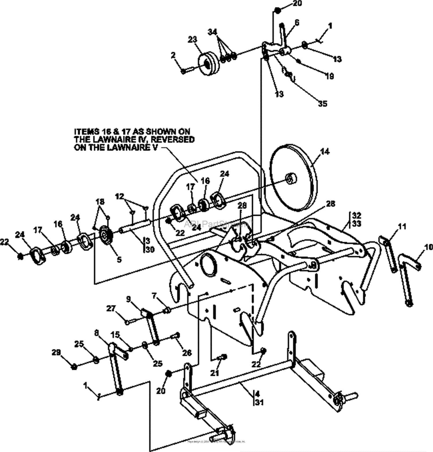 ryan aerator parts diagram