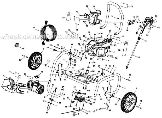 ryobi 2900 psi pressure washer parts diagram