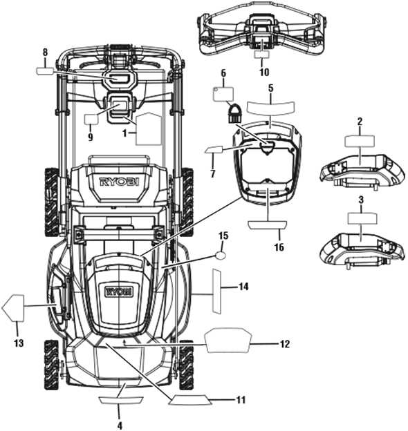 ryobi 40v lawn mower parts diagram