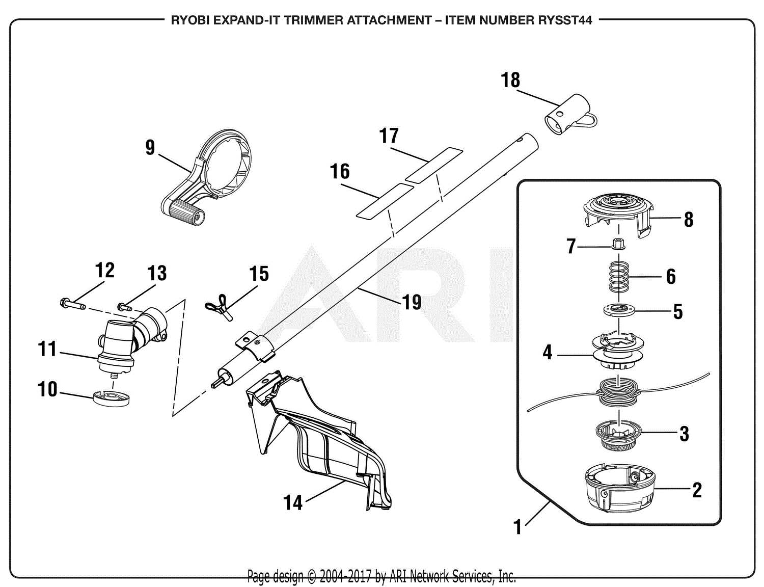 ryobi expand it parts diagram