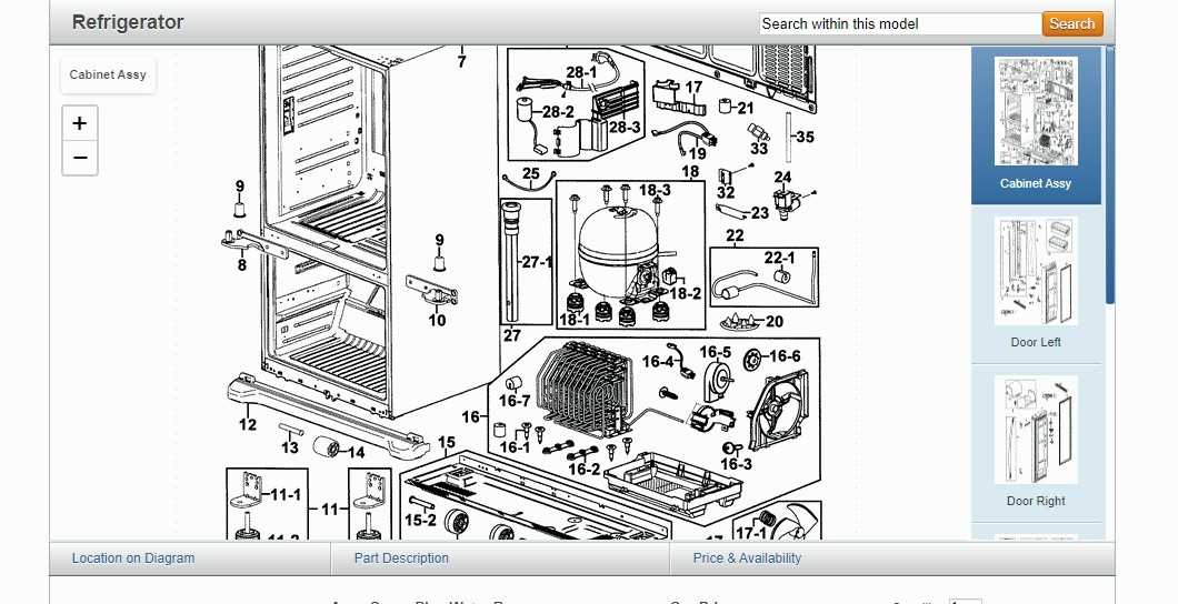 samsung rf4287hars parts diagram