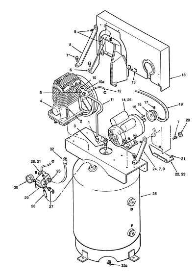 sanborn air compressor parts diagram