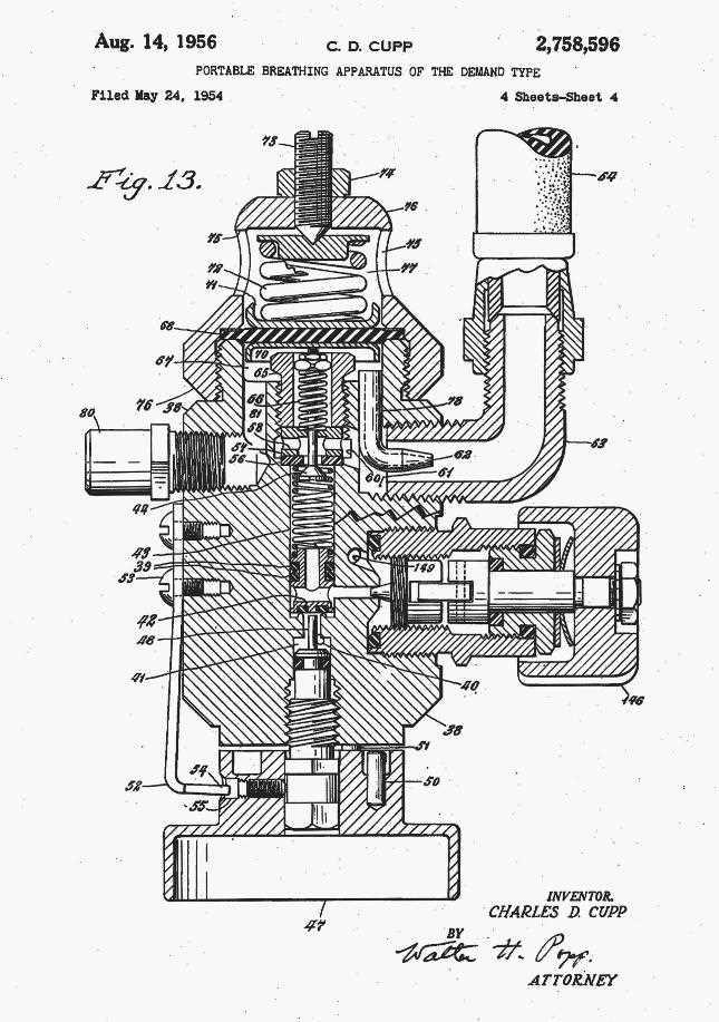 scott scba regulator parts diagram