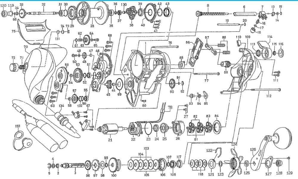 shakespeare reel diagrams & parts lists