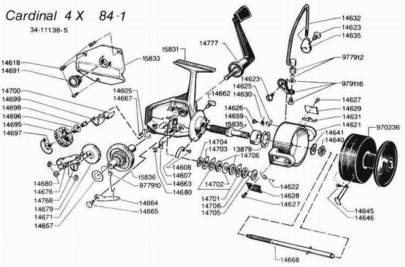 shakespeare reel diagrams & parts lists