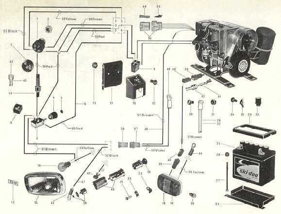 ski doo parts diagram