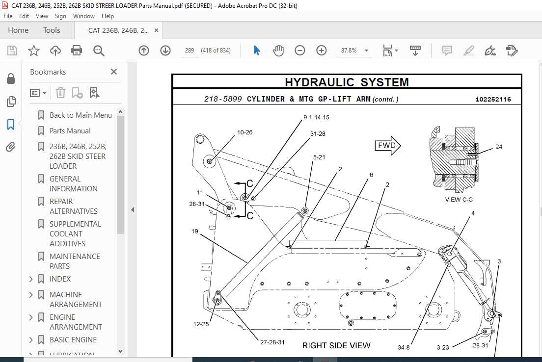 skid steer parts diagram