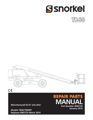 snorkel lift parts diagram