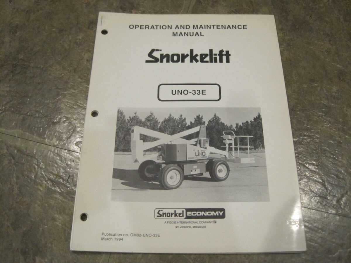 snorkel lift parts diagram