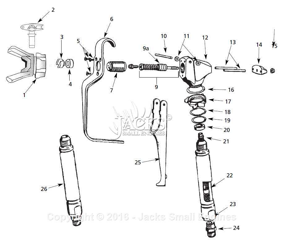 spray gun parts diagram