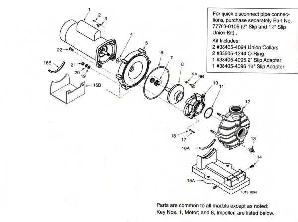 sta rite pump parts diagram