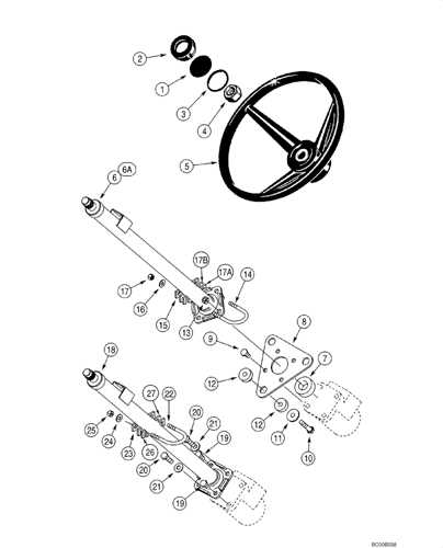 steering column parts diagram