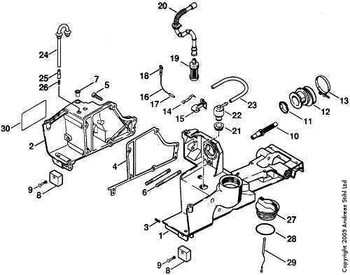 stihl 028 av parts diagram