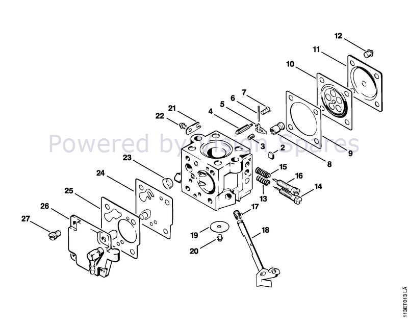 stihl 031 parts diagram