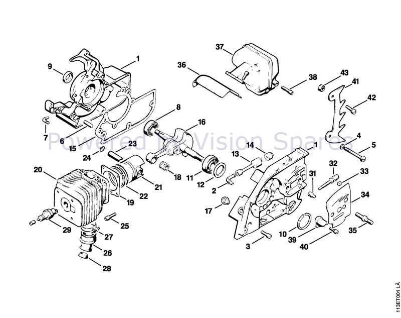 stihl 031 parts diagram