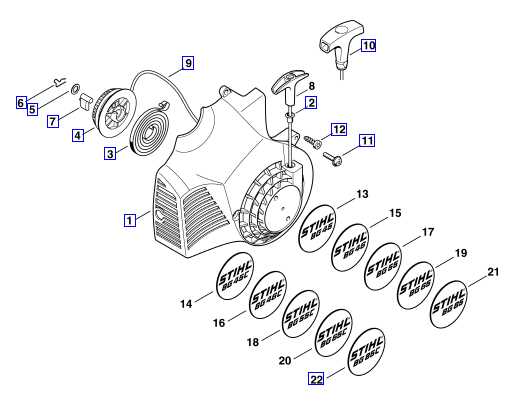 stihl bg75 parts diagram