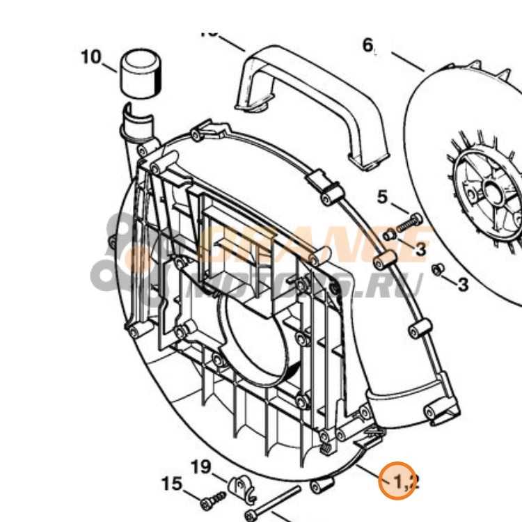 stihl br380 parts diagram