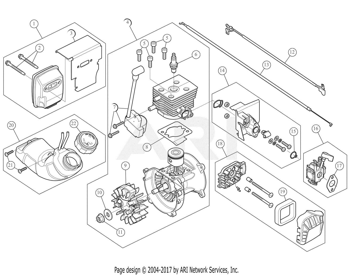 stihl fs 40c parts diagram