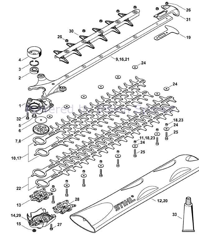 stihl hs46c parts diagram