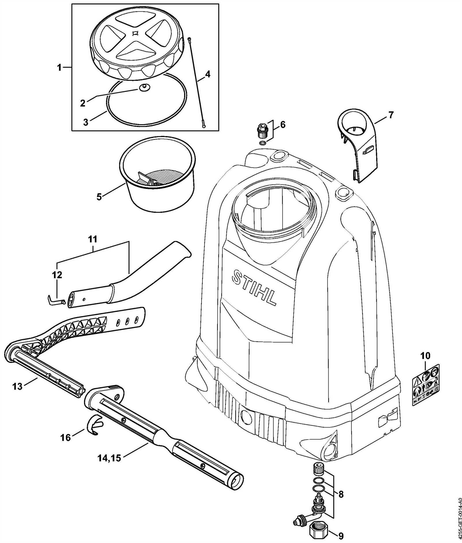 stihl pressure washer parts diagram