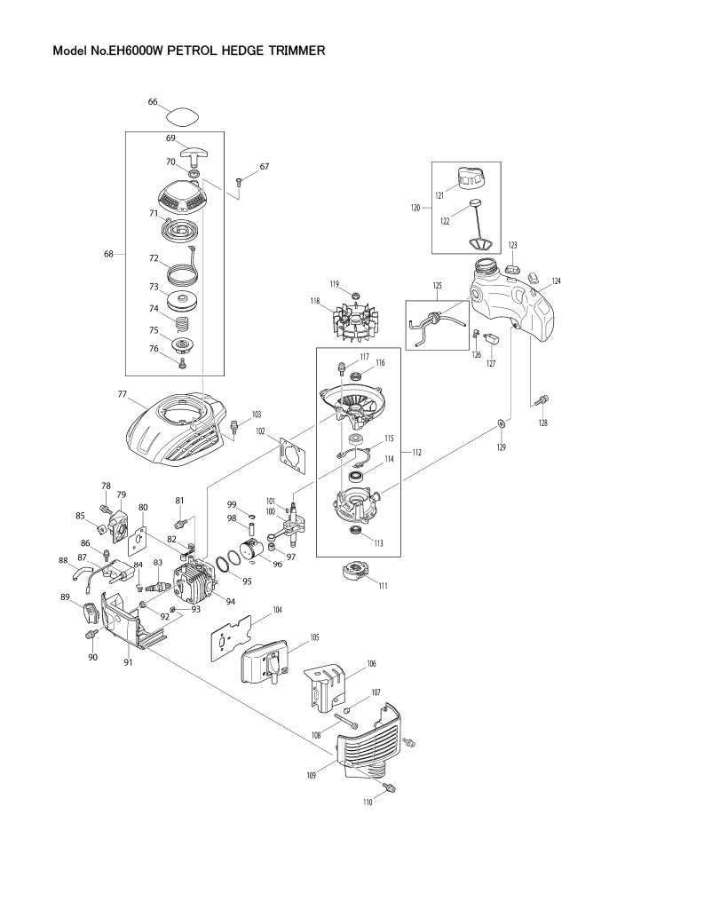 stihl trimmer parts diagram