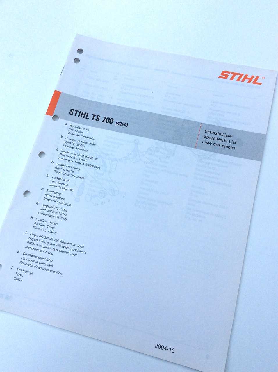 stihl ts700 parts diagram