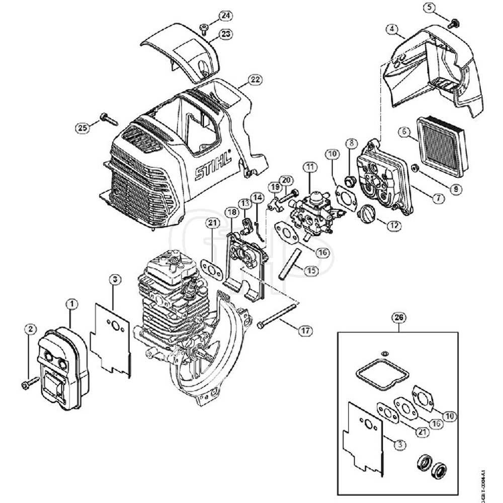 stihl weed eater parts diagram