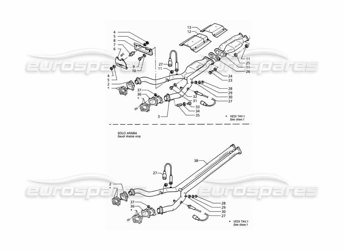 subaru exhaust parts diagram