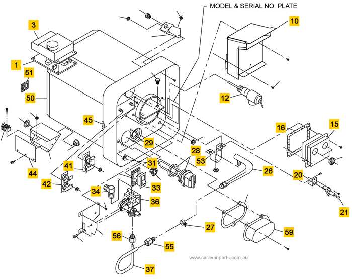 suburban water heater parts diagram