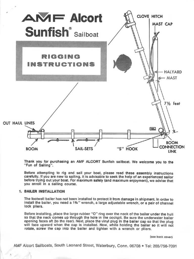 sunfish sailboat parts diagram