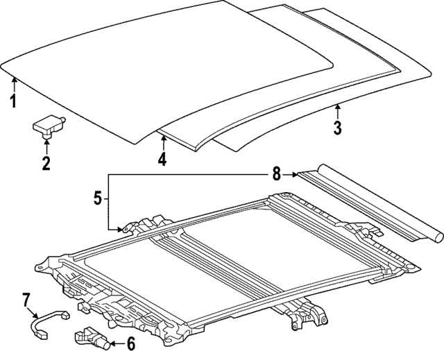 sunroof parts diagram