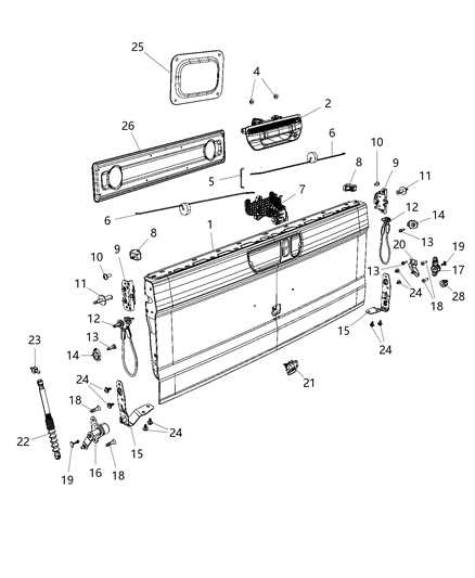 tailgate parts diagram