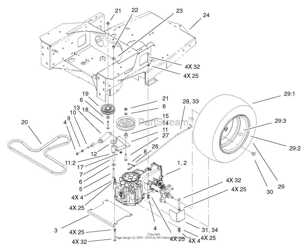 toro zero turn mower parts diagram