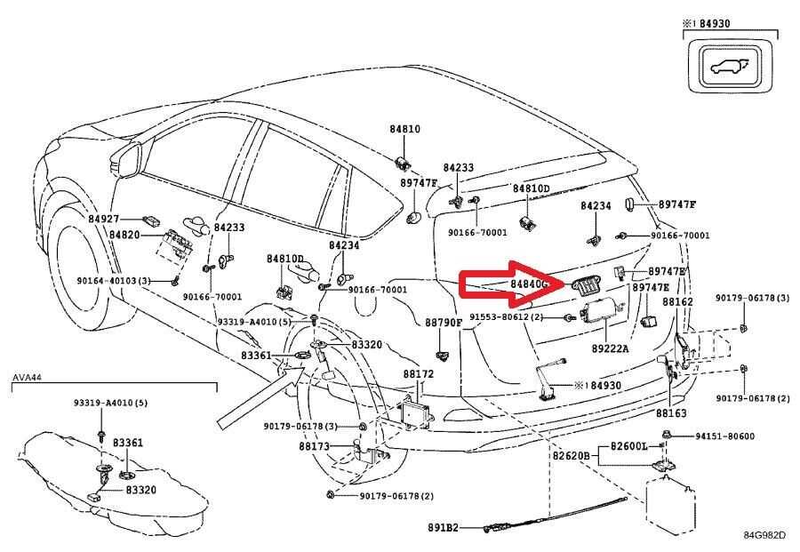 toyota rav4 body parts diagram