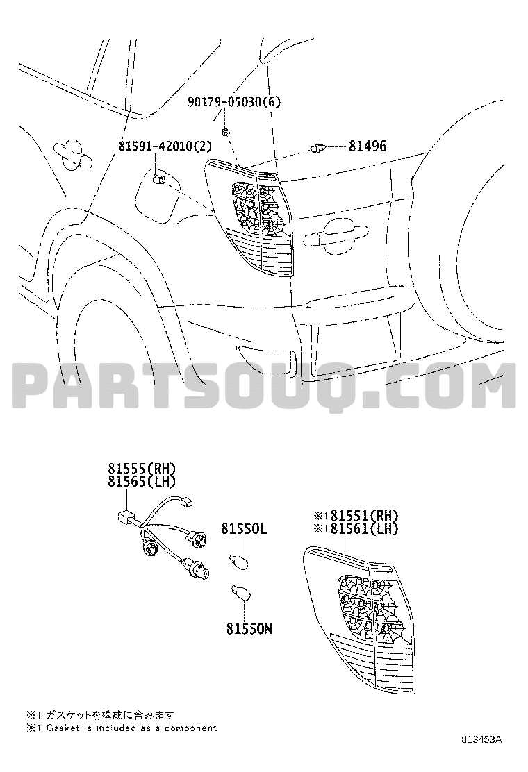 toyota rav4 body parts diagram