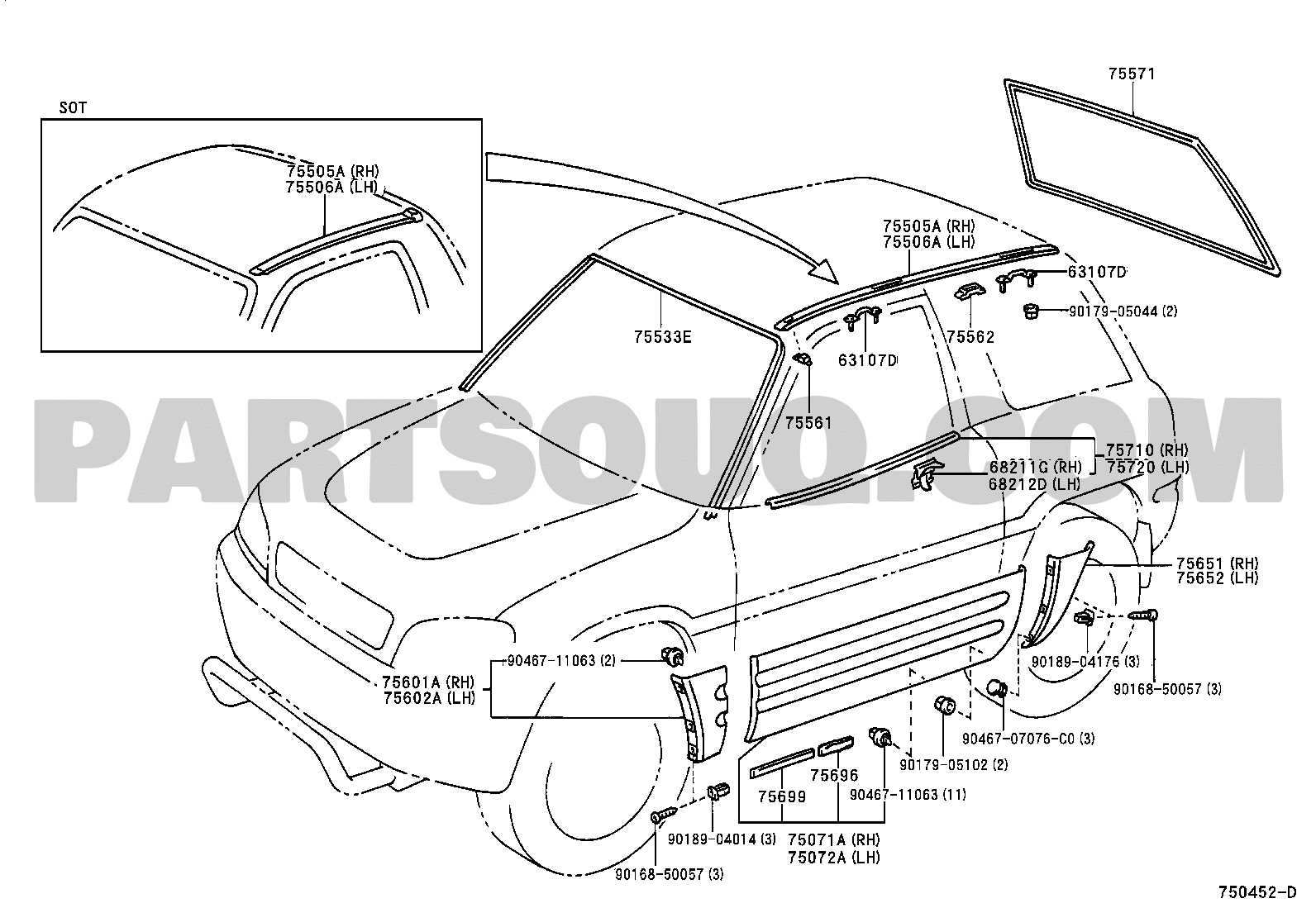 toyota rav4 parts diagram