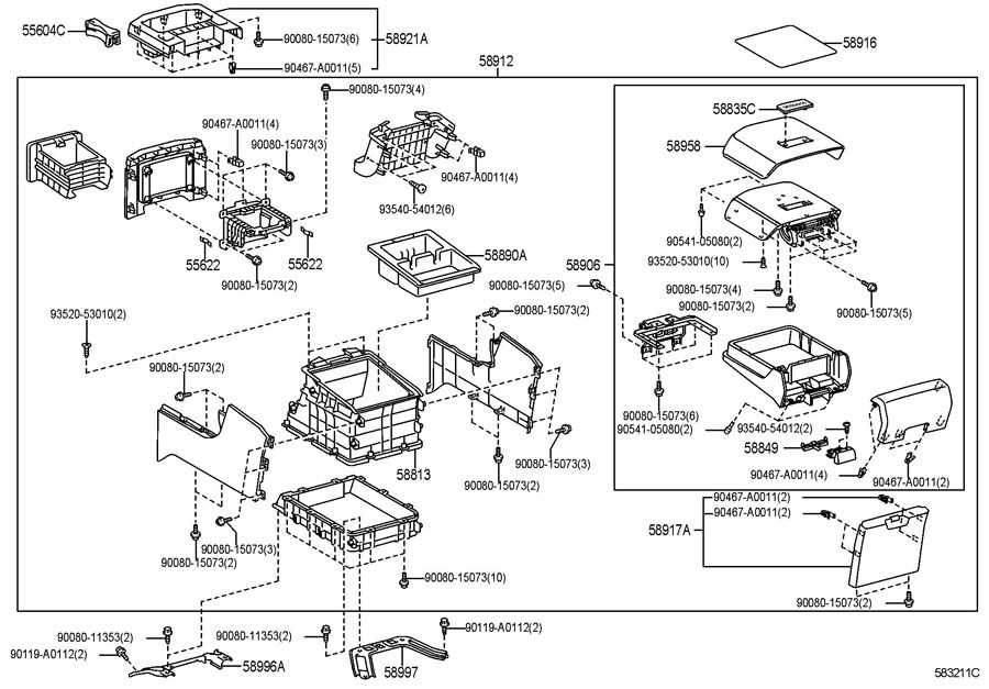 toyota sequoia parts diagram